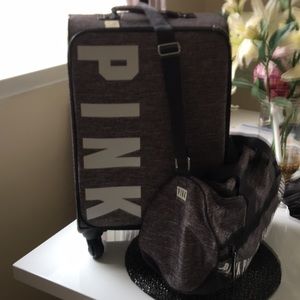 Victoria’s Secret pink luggage set